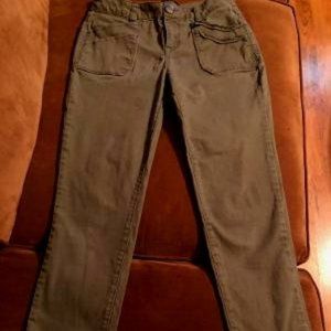 1822 WOMEN OLIVE GREEN PANTS